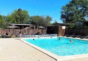 Seasonal outdoor pool - Mobil-home Prémium 4 Personnes (Mirepeisset)