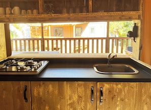 Deluxe Tent, Resort View | Private kitchenette