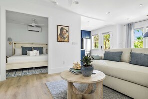 1 bedroom, iron/ironing board, travel crib, WiFi