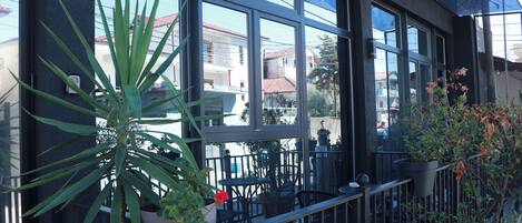 Overnatningsstedets facade