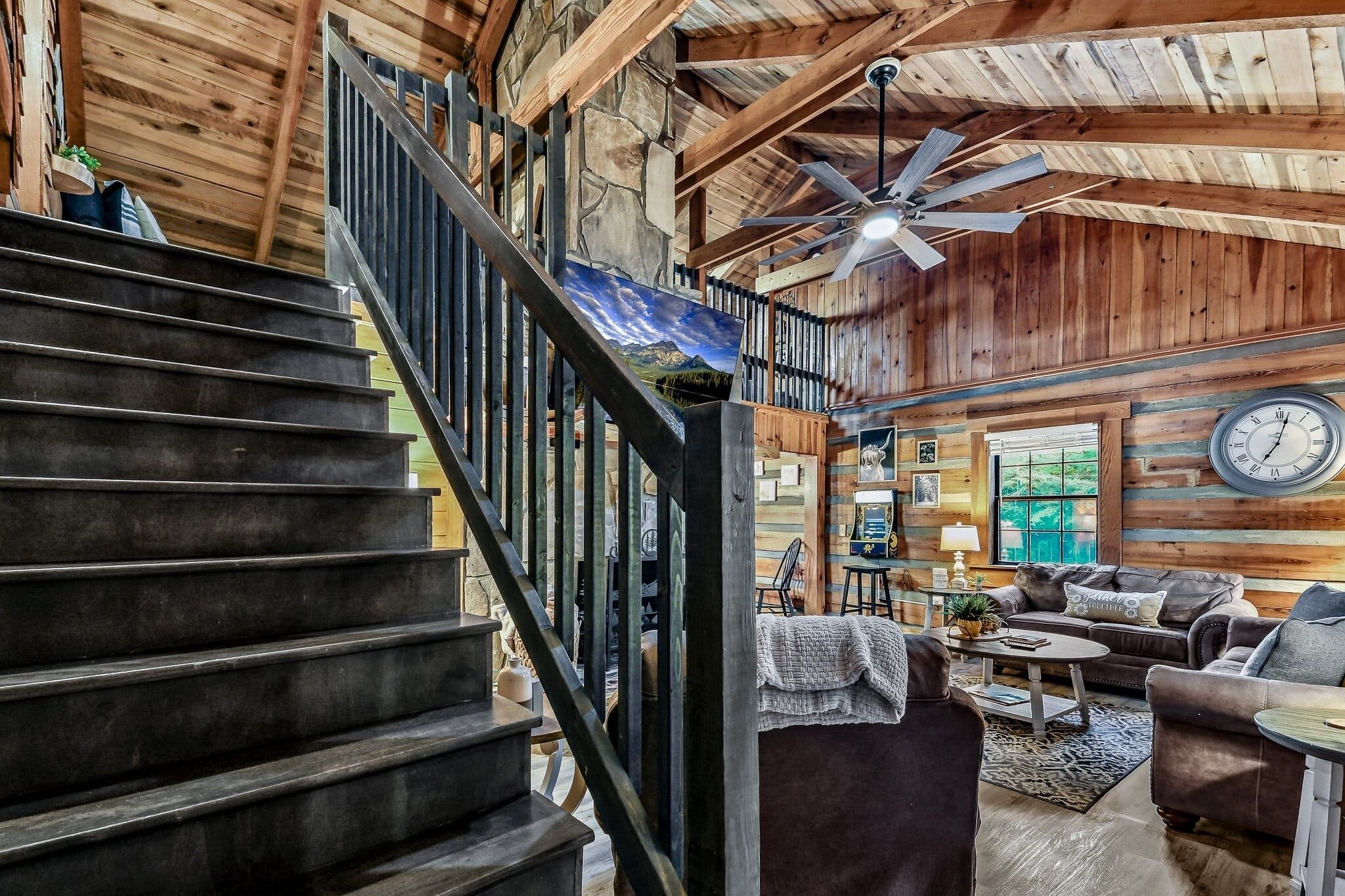 Cabin, 3 Bedrooms | Living area