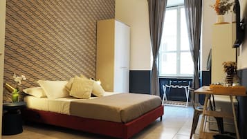 Down comforters, minibar, in-room safe, desk