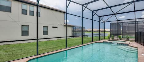 A heated pool