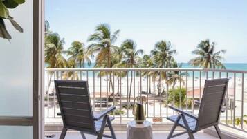 Condo, 2 Bedrooms, Beachfront | Terrace/patio