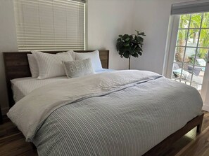 Desk, iron/ironing board, travel crib, free WiFi