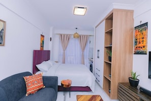 Apartment, 1 Bedroom, Accessible, City View | 1 bedroom - Stylish Studio in Smart Homes Kilimani,yaya Centre Nairobi,gym and Free Parking (Nairobi)