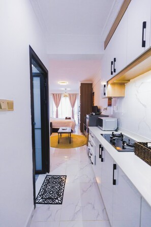 Appartement, 1 slaapkamer, toegankelijk voor mindervaliden, uitzicht op de stad | Interieur