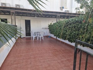 Outdoor dining - CT 373 AL Faro's Natura World Apartment Naturist Apartment Vera Playa ID 803 (Vera)