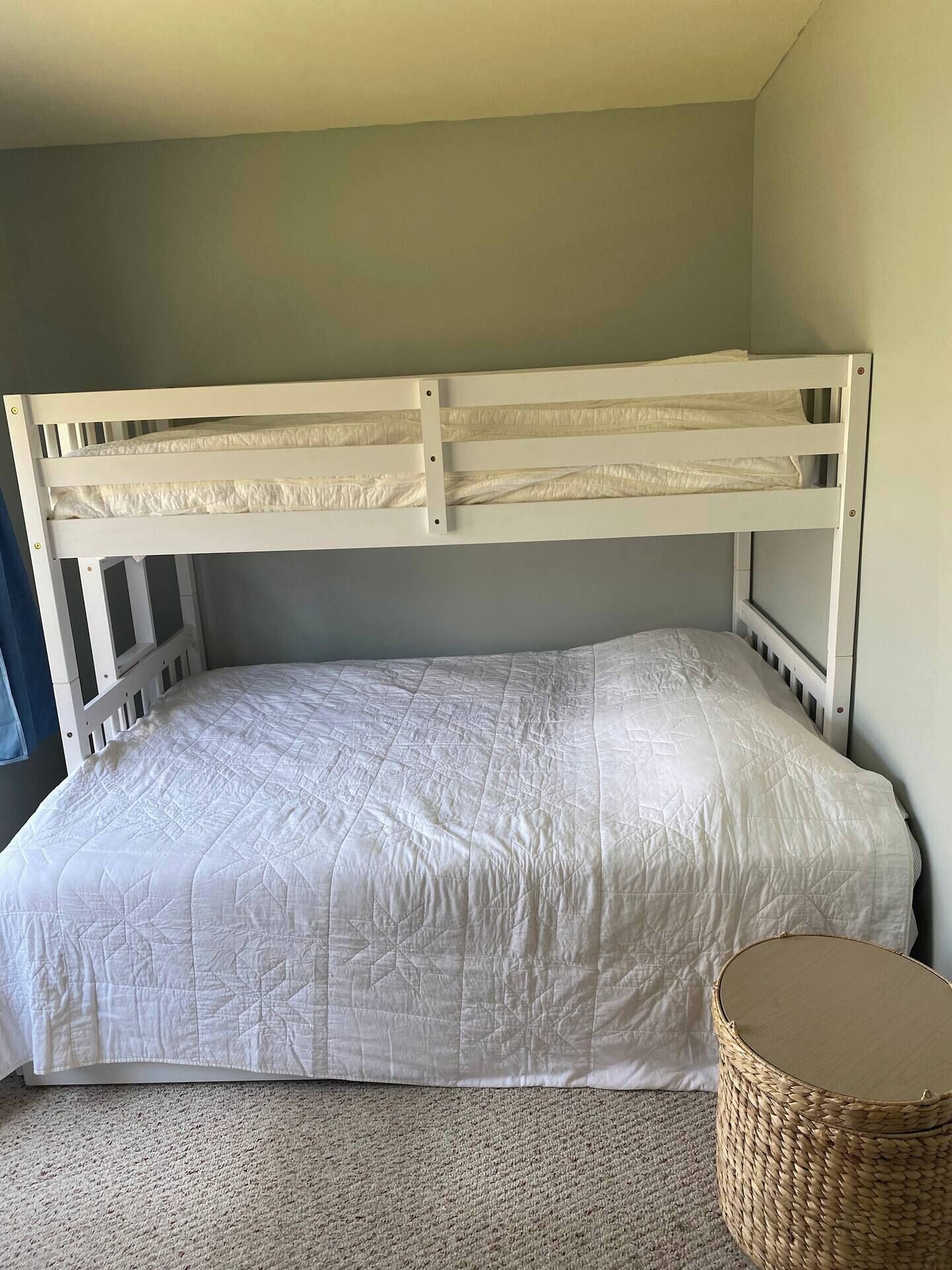 2 bedrooms, iron/ironing board, travel crib, WiFi