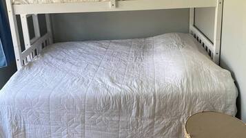 2 bedrooms, iron/ironing board, travel crib, WiFi