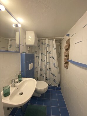 Shower, hair dryer - Studio Apartment for 3 Guests – Ref. Marea-Rif. Marea (San Vincenzo)