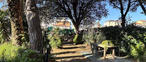 屋外ダイニングエリア