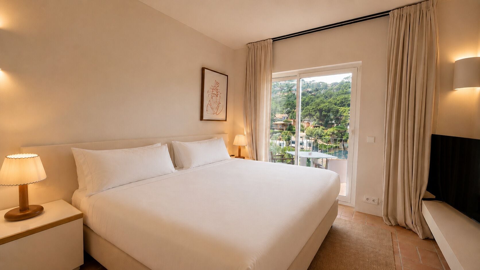 Chambre Design, balcon