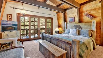 Cabaña, varias camas, hidromasaje, vista a la montaña (2521) | 4 habitaciones, decoración personalizada y muebles diferentes