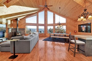 Cabin, Multiple Beds, Hot Tub, Mountain View (2520) | Living area | Fireplace - High-top Lakeview Chateau #2520 (Fawnskin)