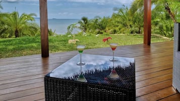 Deluxe Double Room, Sea View | Terrace/patio