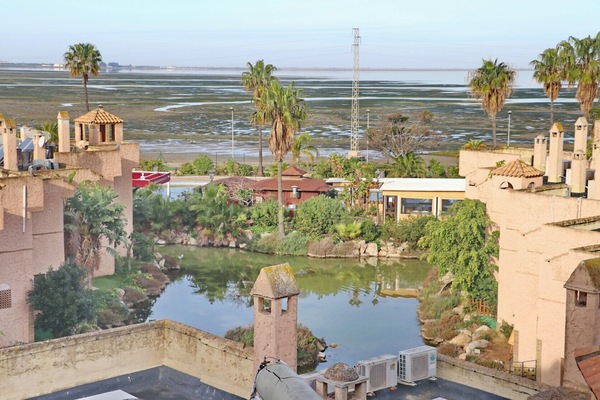 Blick von der Unterkunft