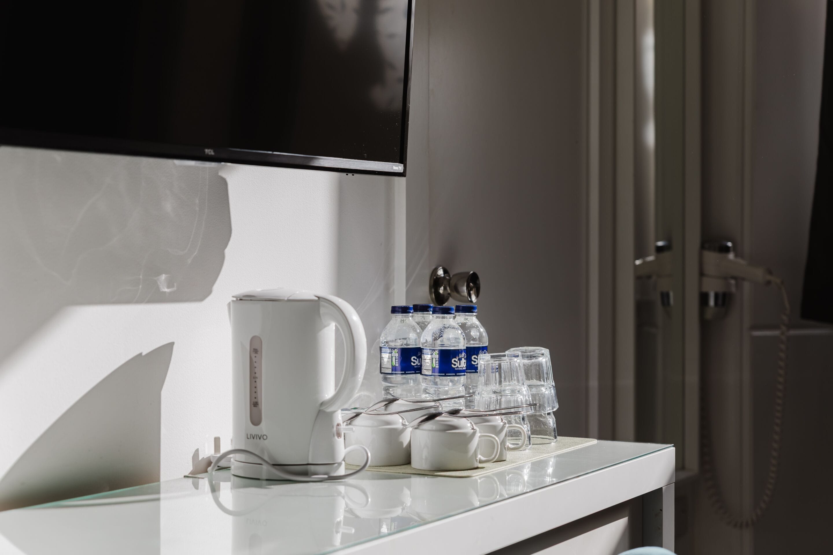 Superior vierpersoonskamer, en-suite badkamer | Verduisterende gordijnen, een strijkplank/strijkijzer, gratis wifi