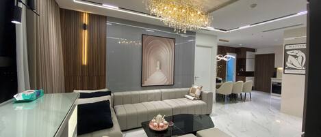 Huoneisto, rantanäköala | Olohuone