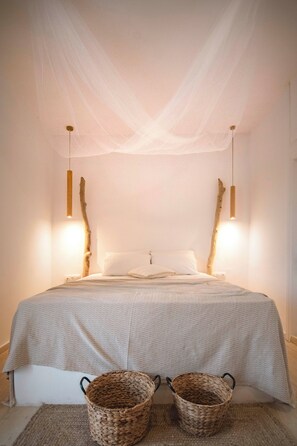 Comfort Double Room with Balcony | In-room safe, desk, blackout curtains, soundproofing - BOHOTEL Messonghi - Designer's Hotel (Corfu)