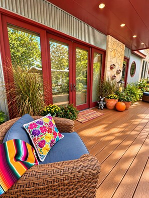 Unclassified image, 4 of 17, button - Modern pool side guest suite compliments Historic 1903 Boerne Home walk to town! (Boerne)