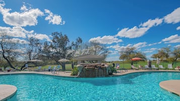 A heated pool