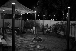 Terrace/patio - Dharmik Heritage Villa-Luxury Farmhouse near Bangalore (Thandarai)