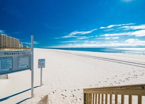 On the beach