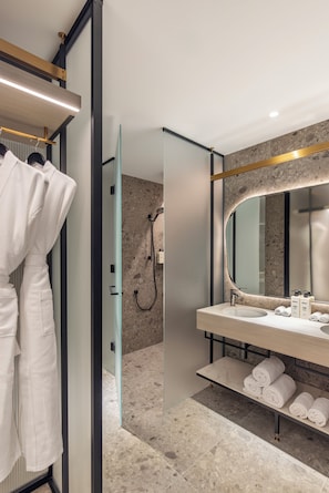 Premium Room, 1 King Bed, City View | Bathroom