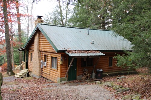 Spacious Log Cabin with Fireplace and Hot tub