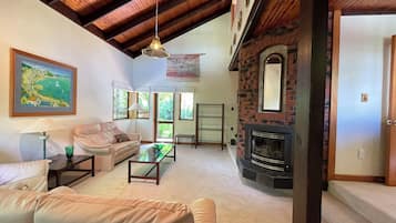 Smart TV y chimenea