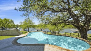 A heated pool - Peaceful Lake LBJ Getaway w/ Private Beach + Stunning Views (Burnet)
