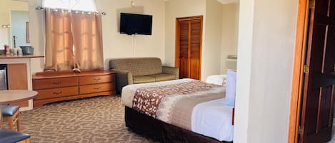 Suite, 2 Queen Beds, Non Smoking | Iron/ironing board, free WiFi, bed sheets