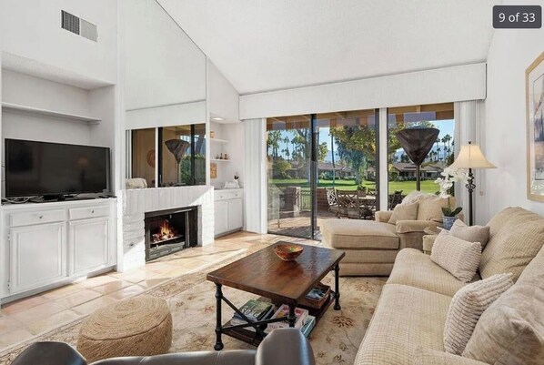 Smart TV, fireplace, video games