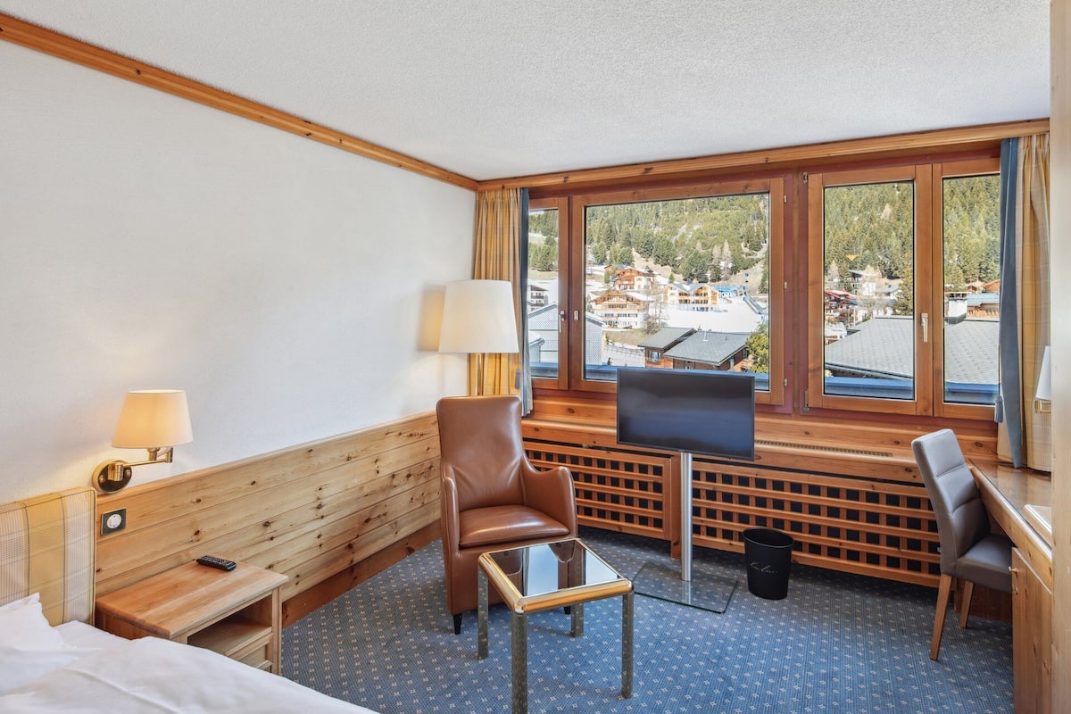Single Room, Bathtub, Mountain View | 1 bedroom, desk, laptop workspace, blackout drapes