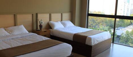 2 bedrooms, desk, iron/ironing board, WiFi