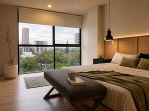 1 bedroom, desk, iron/ironing board, WiFi - Financial Upper Suite / Daily Clean (guadalajara)