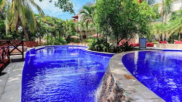 Una piscina riscaldata