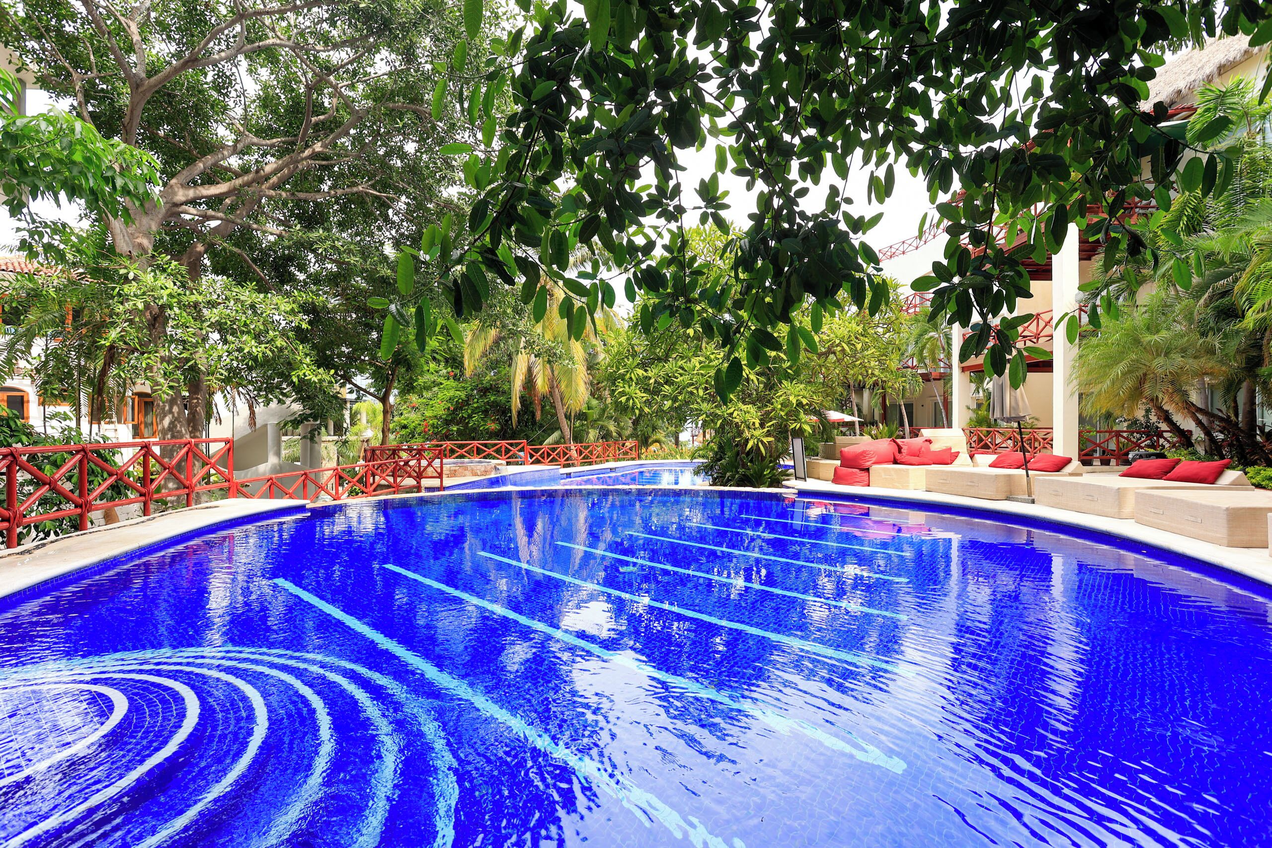 A heated pool