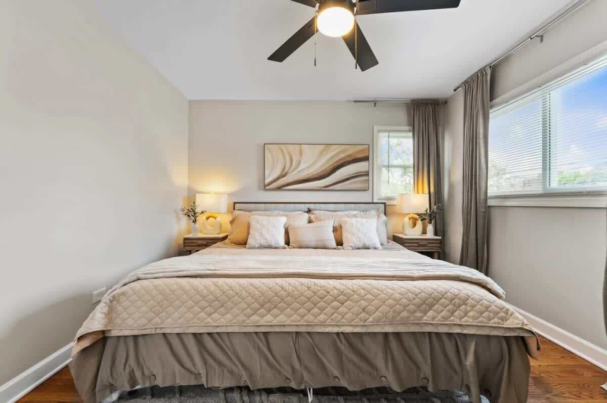 3 habitaciones, tabla de planchar con plancha y wifi 