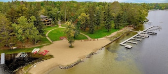 Lakefront Home on the Whitefish Chain - Outdoor Pool, Pickleball Courts and More