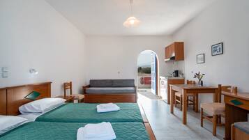 1 habitación, tabla de planchar con plancha, wifi gratis y ropa de cama