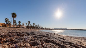 Vlak bij het strand