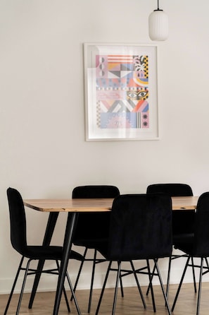 Dining - Maison Rasco • Two-Bedrooms Apartment • Old Montreal • Walk to Restaurants & Shops • Pet Friendly • Self Check-In Access • Full Kitchen • Wi-Fi • AC (Montreal)