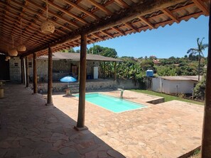 Outdoor pool - Rancho Dos Anjos Farm in Campinas - Daily Rates, Seasons and Events (Campinas)