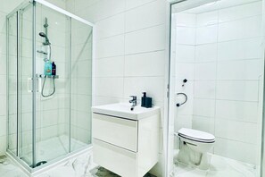 Shower, hair dryer