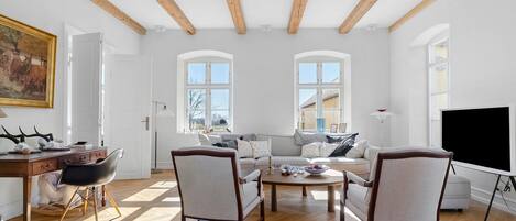 TV connectée, cheminée