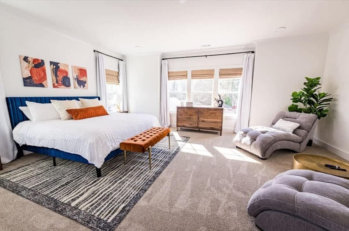 4 slaapkamers, een bureau, reisbedje, gratis wifi