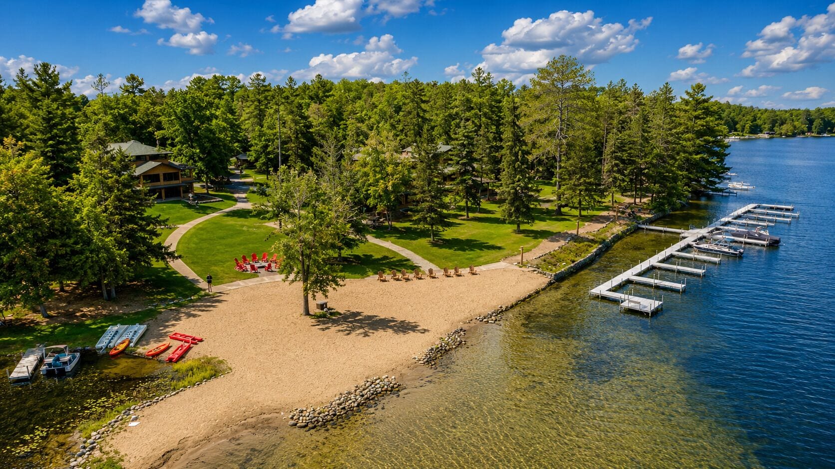 Beach nearby, sun loungers
