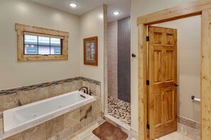 Hair dryer, towels, toilet paper